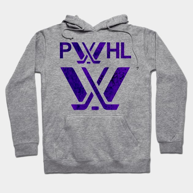 PWHL Minnesota Distressed purple effect Hoodie by thestaroflove